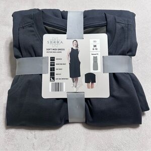 NWT! | Serra Aldis Women's Black Soft Midi Dress